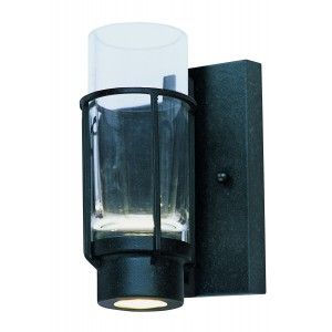 Maxim Lighting 32451CLAR LED Wall Light, Fusion 1 Light Indoor Sconce   511 Lumens   Anthracite