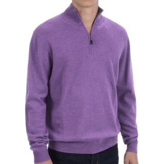 Forte Cashmere Zip Mock Neck Sweater (For Men) 7700U 43