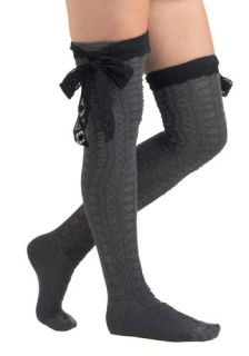Betsey Johnson Another Grey t Day Socks  Mod Retro Vintage Socks