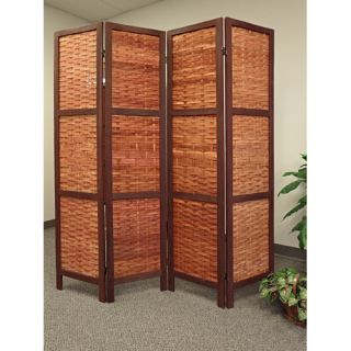 Proman 67 x 61 Saigon Folding Screen 4 Panel Room Divider