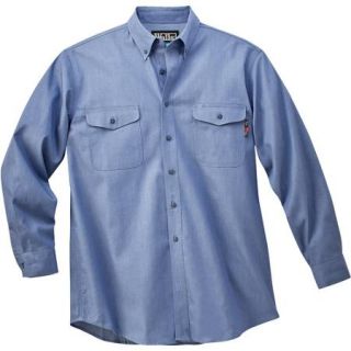 Walls Men's Flame Resistant Woven Chambray Shirt, HRC Level 2