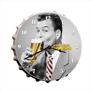Past Time Signs KEG004 Beer O Clock Food and Drink Clock