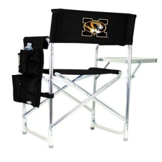Picnic Time University of Missouri Black Sports Chair with Embroidered Logo 809 00 179 392