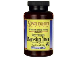 Super Strength Magnesium Citrate 225 mg 120 Tabs