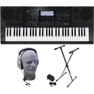 Casio CTK 7200 Premium Keyboard Pack with Headphones, Power Supply and Stand