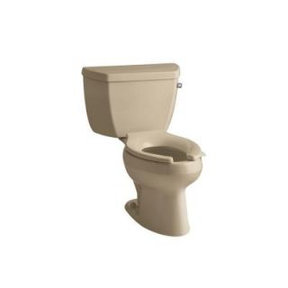 KOHLER Wellworth Classic 2 Piece Pressure Lite Elongated Toilet in Mexican Sand DISCONTINUED K 3505 RA 33