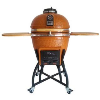 Vision Grills Kamado Professional Ceramic Charcoal Grill in Orange S O4C1D1