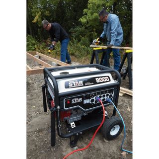 NorthStar Portable Generator — 8000 Surge Watts, 6600 Rated Watts, EPA and CARB-Compliant  Portable Generators