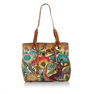 Sharif Limited Edition Leather Handpainted Tote   7735087