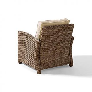 Crosley Biltmore Outdoor Wicker Arm Chair with Sand Cushions   7743790