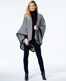 FRAAS Houndstooth Poncho   Handbags & Accessories