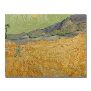 Trademark Fine Art 18 in. x 24 in. Wheatfields with Reaper Canvas Art BL0917 C1824GG