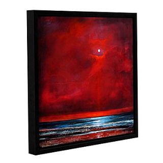 ArtWall Red Spirit Rising Gallery Wrapped Canvas 24 x 24 Floater Framed (0gro012a2424f)