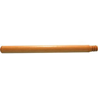 Magnolia Brush 455 A 60 Clear Lacquered Threaded Floor Brush Handle, Standard Hardwood