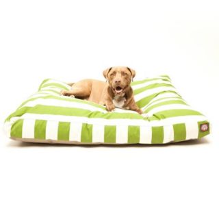 Majestic Pet Products Vertical Stripe Rectangle Pet Bed, Sage