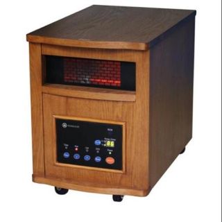 HomeGear 2000 Sq Ft Infrared Electric Portable Heater +Remote Control LIGHT OAK