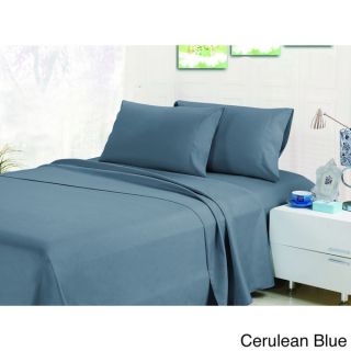 Luxurious Microfiber Ultra Soft and Wrinkle free Solid 4 Piece Sheet