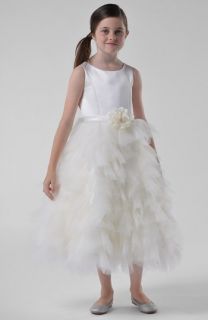 Us Angels Satin & Tulle Dress (Toddler Girls, Little Girls & Big Girls)