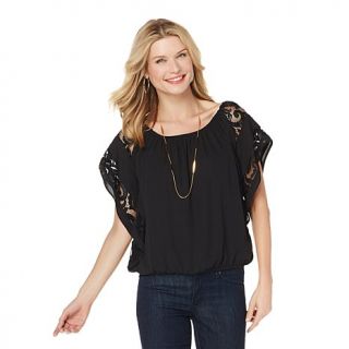 Colleen Lopez "Love Lace" Peasant Top   7777202