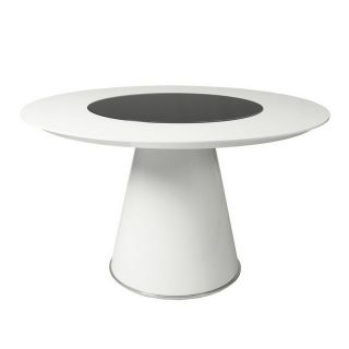 Pastel Furniture Taranto Glossy White Round Dining Table