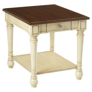 Three Posts Classic Two Tone End Table