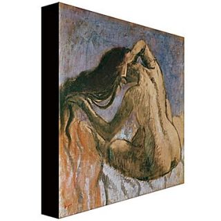 Trademark Fine Art Paul Cezanne Woman Combing her Hair Canvas Art 24x24 Inches