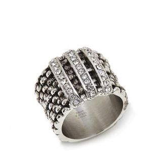 Emma Skye Jewelry Designs Popcorn Design Crystal Wide Band Ring   7971692