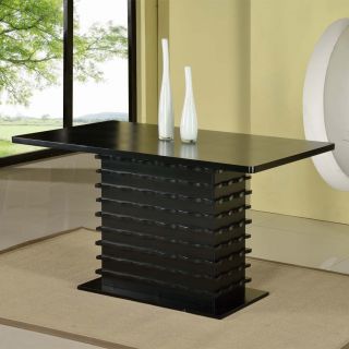Black Stacked Wood Dinette Table   Shopping