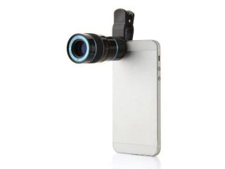 LIEQI LQ 007 8X Zoom Mobile Phone Telescope Lens with Universal Clip Blue