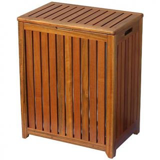 Oceanstar Solid Wood Spa Style Laundry Hamper   7252601