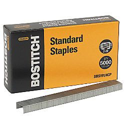Stanley Bostitch Premium Standard Chisel Point Staples Box Of 5000