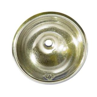Whitehaus Collection Drop in Bathroom Sink in Polished Brass WH602BBC PBRAS