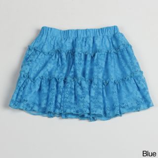 Paulinie Collection Girls Embellished Mesh Bubble Skirt