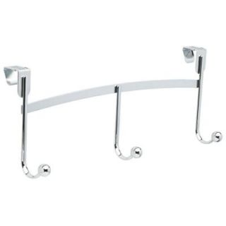 Liberty Lillington 17 in. Chrome Adjustable Over the Door Ball End Hook Rack 141775