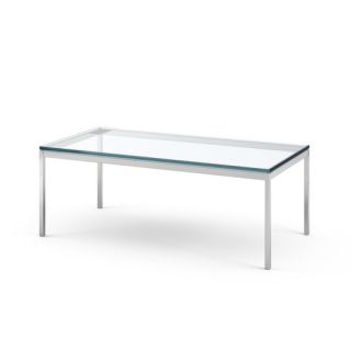 Knoll ® Florence Knoll Rectangular Coffee Table in Polished Chrome