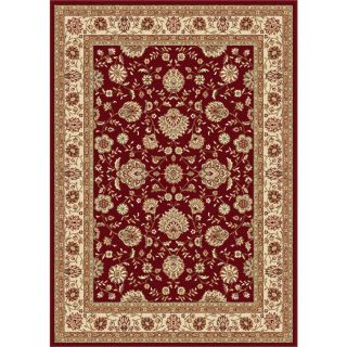 Tayse Elegance Red Rectangular Indoor Woven Area Rug (Common 8 x 10; Actual 90 in W x 118 in L)