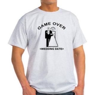 Personalized Game Over (Your Wedding Date) Light T Shirt