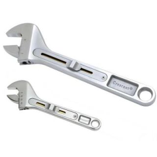 Crescent 6 in. and 10 in. Rapid Slide Adjustable Wrench Set (2 Piece) AC610RS
