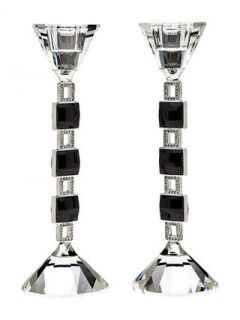 Dahlia Candlesticks (Set of 2) by Godinger