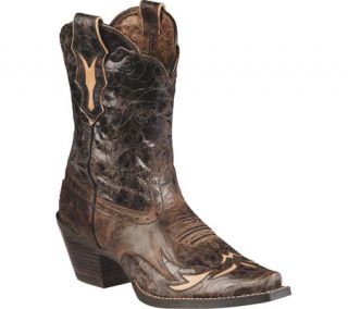 Womens Ariat Dahlia   Silly Brown/Chocolate Floral Full Grain Leather