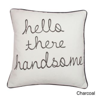 Hello Handsome Decorative Down Filled Square Pillow