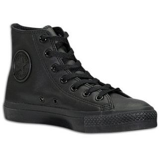 Converse All Star Leather Hi   Mens   Basketball   Shoes   Black Monochrome