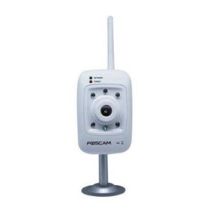 Foscam Wireless 480 TVL Mini Day/Night IP Security Camera   White F8909W NA