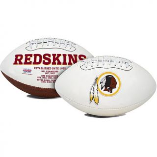 Officially Licensed NFL Full Sized White Panel Football with Autograph Pen by R   7600984
