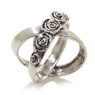 Noa Zuman Jewelry Designs Sterling Silver "Rosette" X Ring   7853324