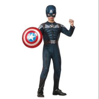 Kids Deluxe Captain America Stealth Suit Costume Size Large 12 14