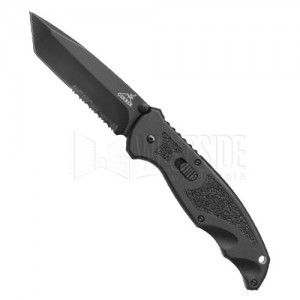 Gerber Knives 22 41970 Answer 3.25 Tanto Folding Knife, Fine and Serrated Edge   Stainless Steel   Black Titanium Coating