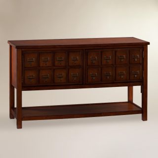 Brown Mahogany Apothecary Media Stand