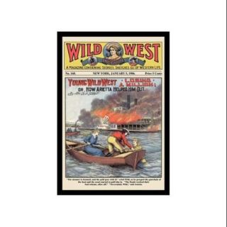 Wild West Weekly Young Wild West   Losing A Million Print (Canvas 20x30)