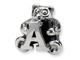 Sterling Silver Reflections Kids Letter A Bead